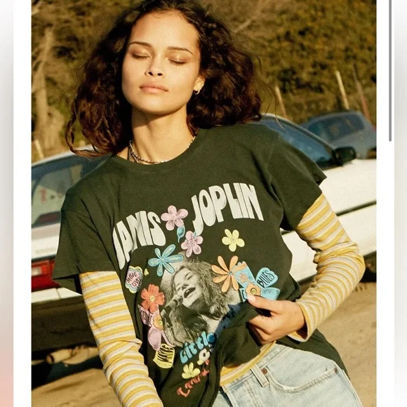 RARE Daydreamer | Janis Joplin Little Girl Blue Tour Tee | Medium - Picture 7 of 16